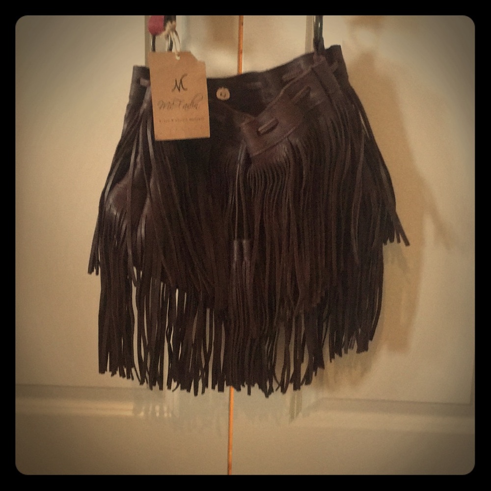 McFadin fringes purse w/ custom shoulder strap
